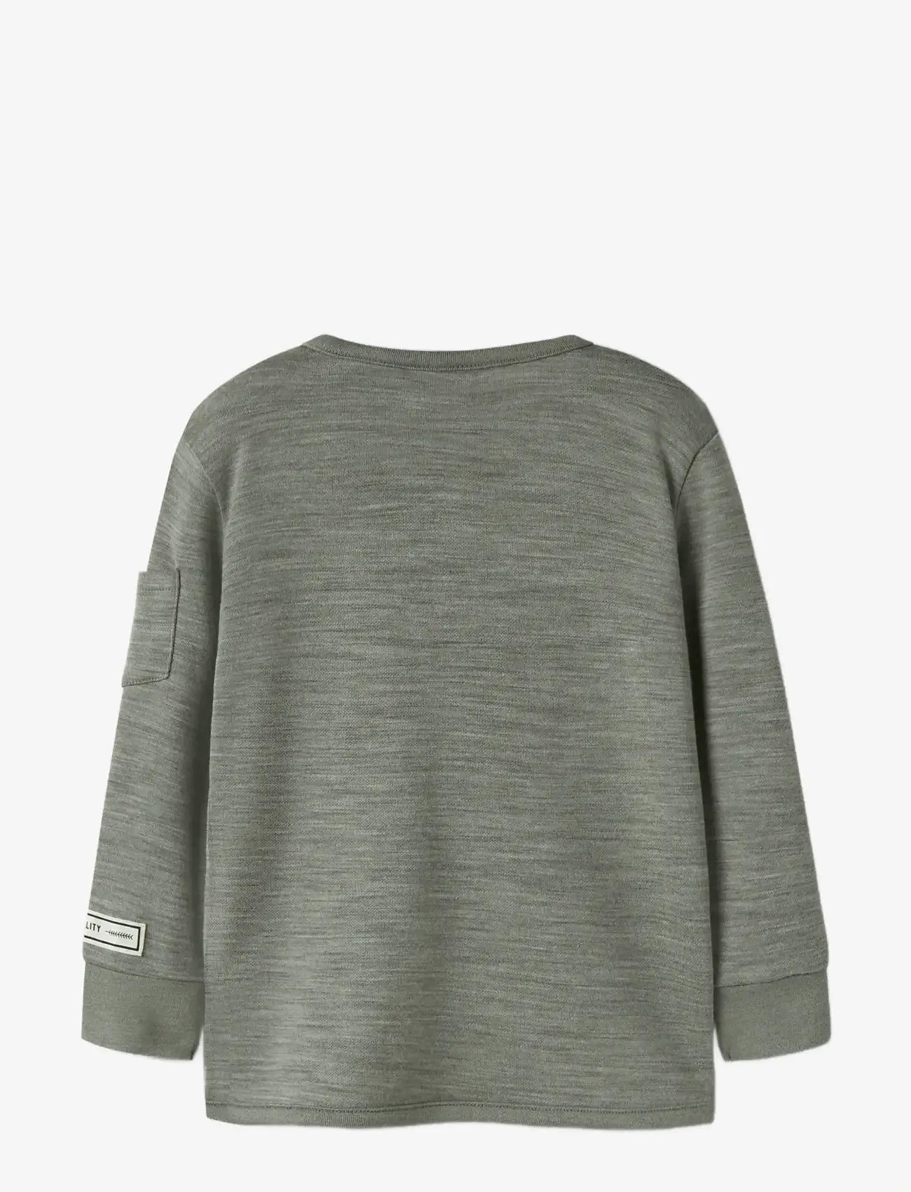name it - NMMWYLA WO/VI LS TOP - langärmelig - dried sage - 2