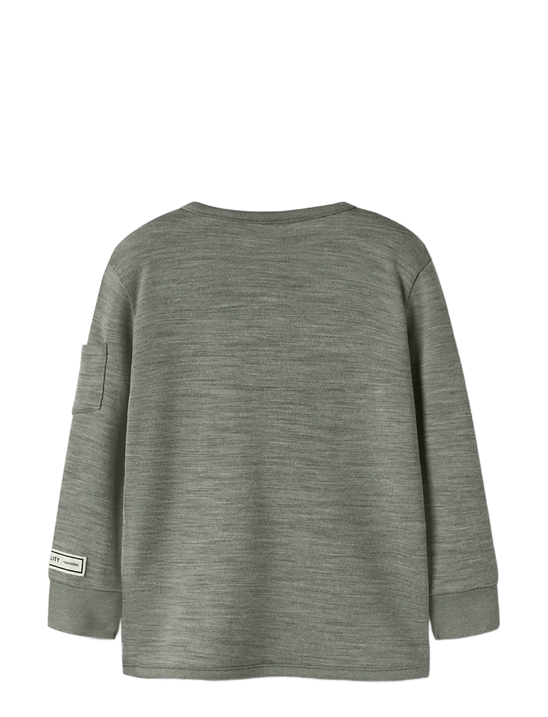 name it - NMMWYLA WO/VI LS TOP - marškinėliai ilgomis rankovėmis - dried sage - 2