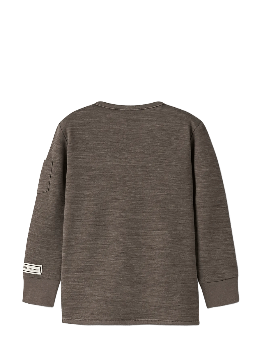 name it - NMMWYLA WO/VI LS TOP - langärmelig - morel - 1
