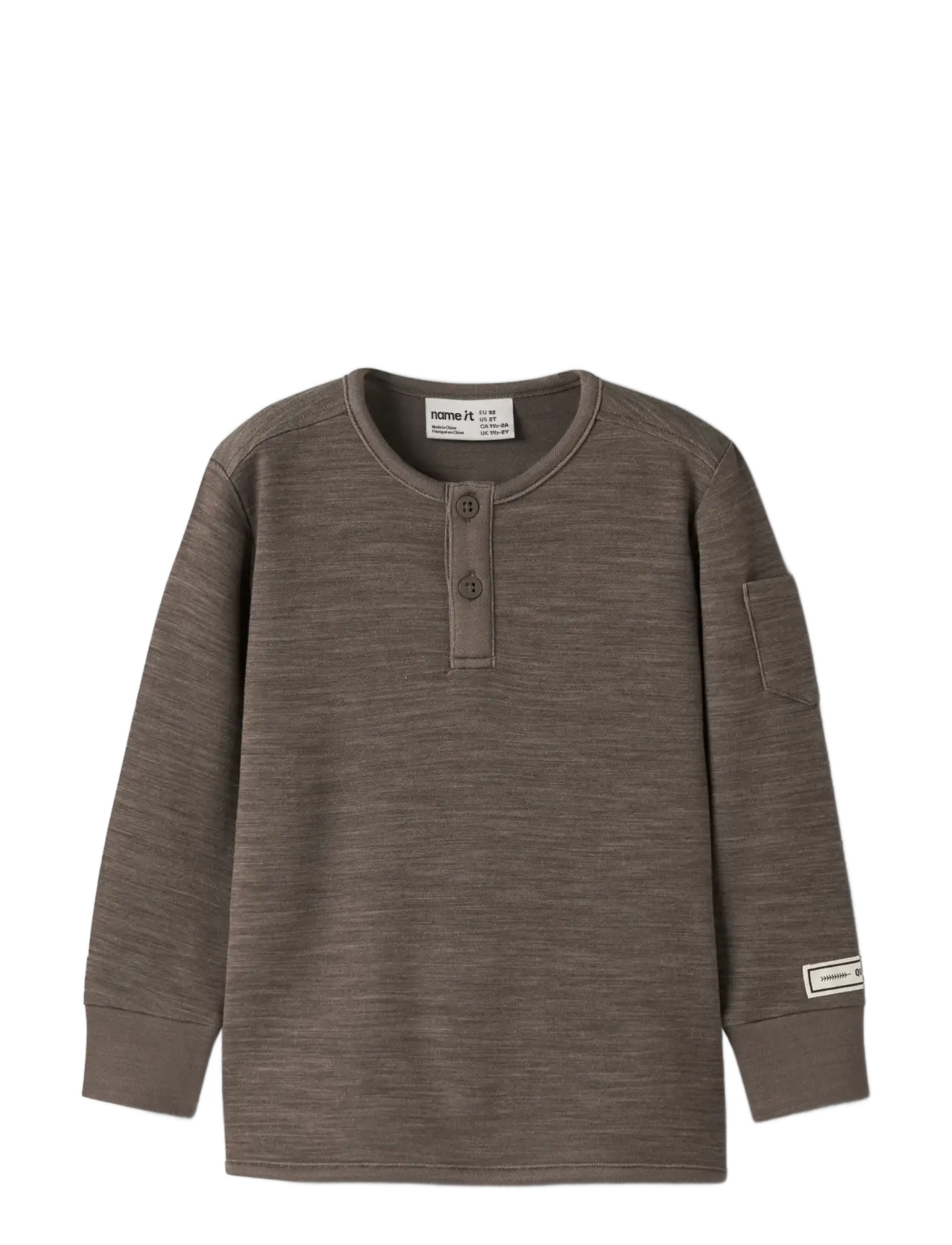 name it - NMMWYLA WO/VI LS TOP - langärmelig - morel - 2