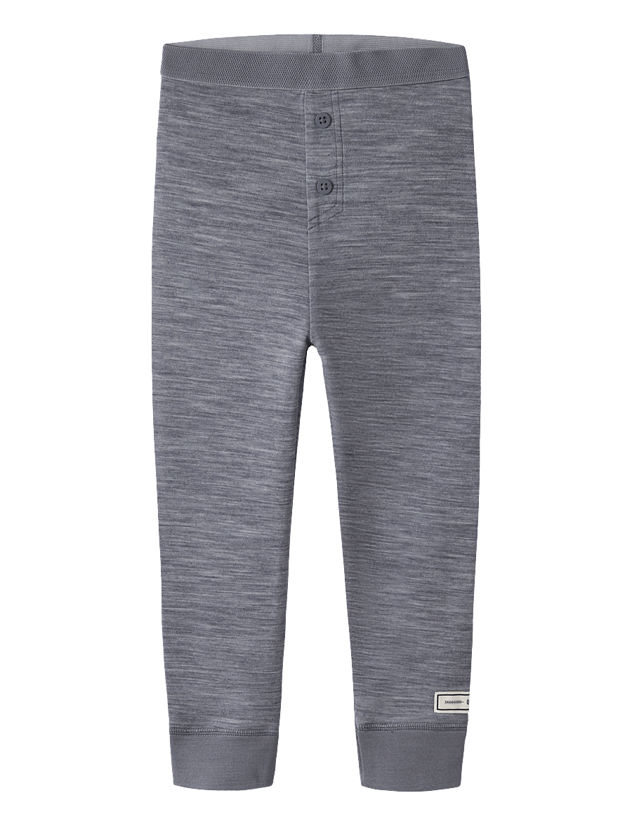 name it - NMMWYLA WO/VI LONGJOHN - beebi alusriided - folkstone gray - 0
