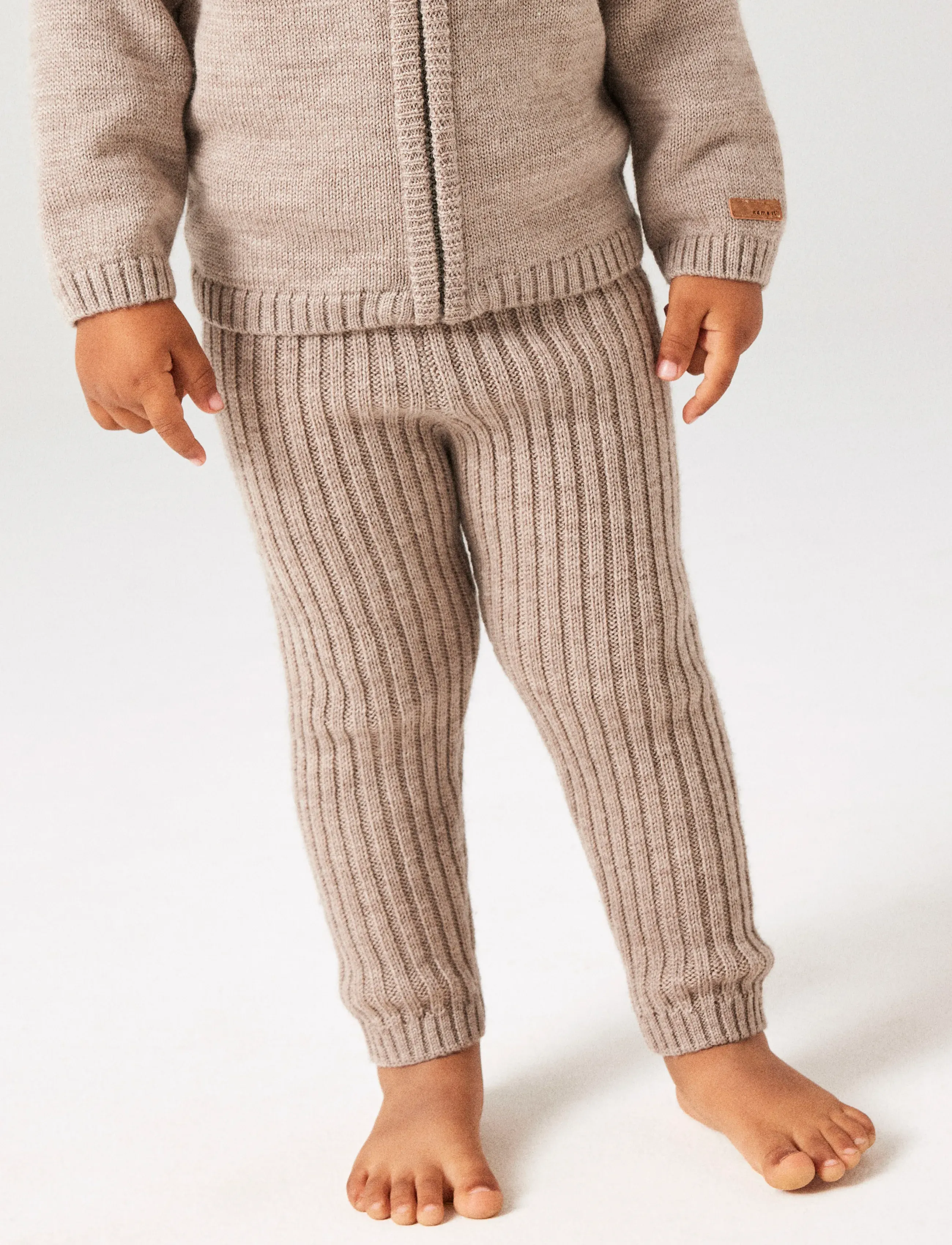 name it - NMMWRISS WOOL KNIT LONGJOHN - base layer baby - satellite - 3
