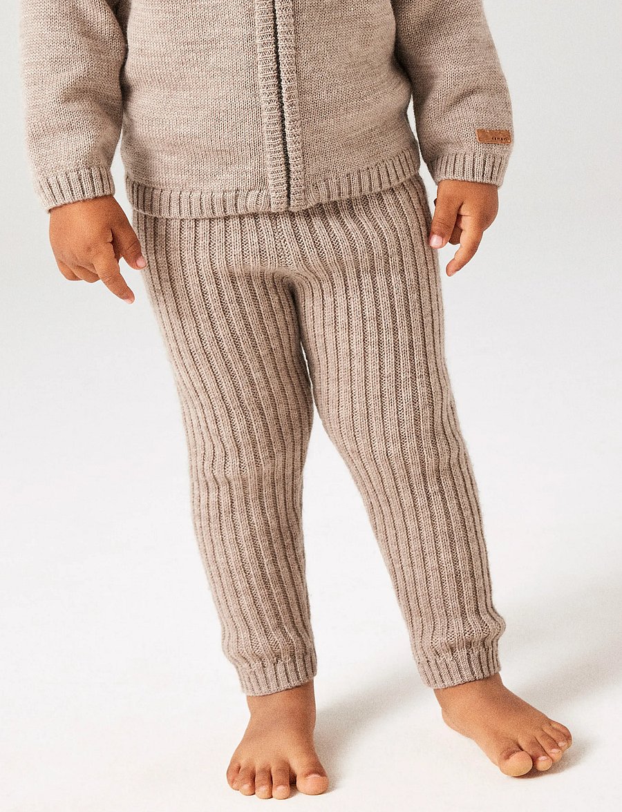 name it - NMMWRISS WOOL KNIT LONGJOHN - base layer baby - satellite - 3