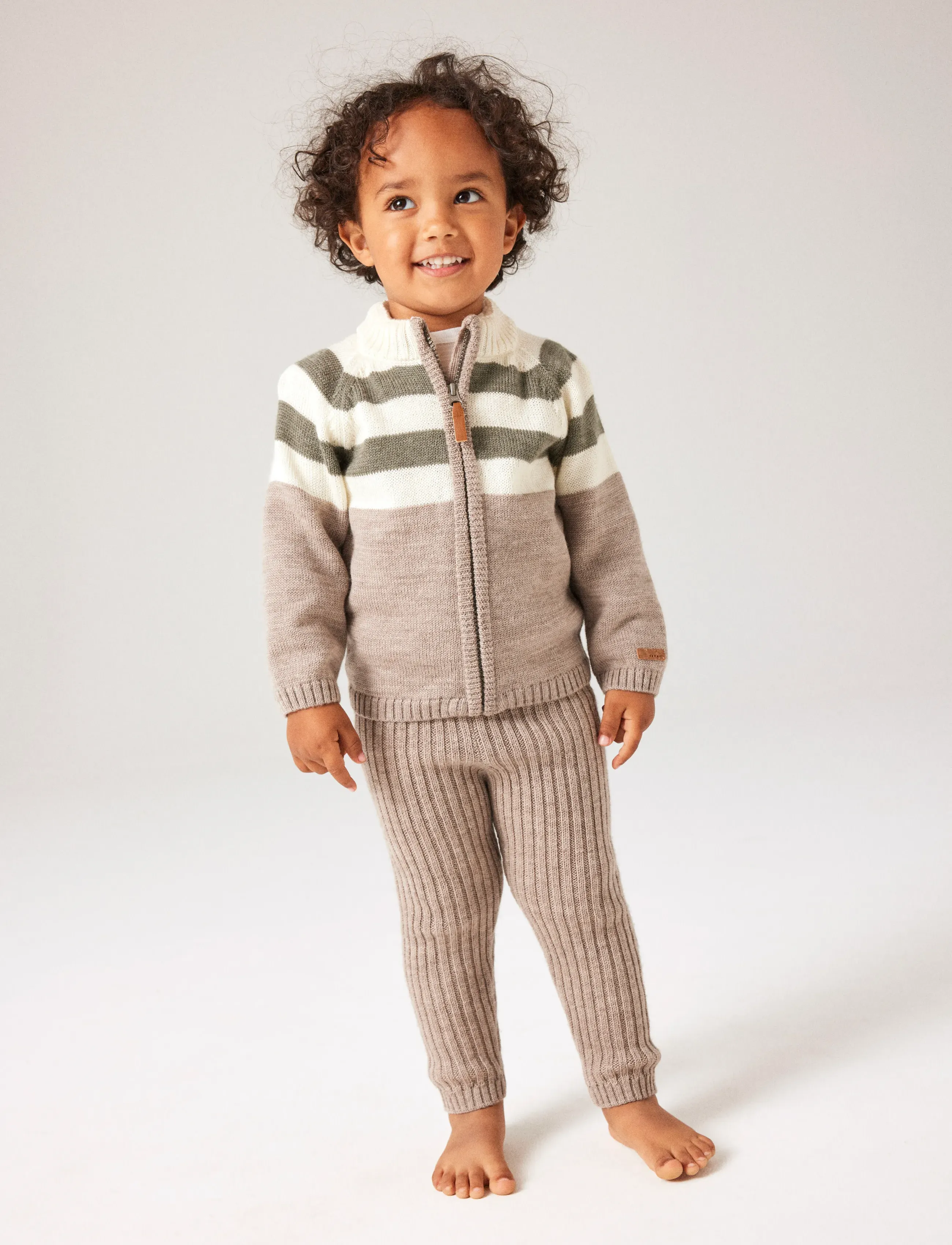 name it - NMMWRISS WOOL KNIT LONGJOHN - base layer baby - satellite - 4
