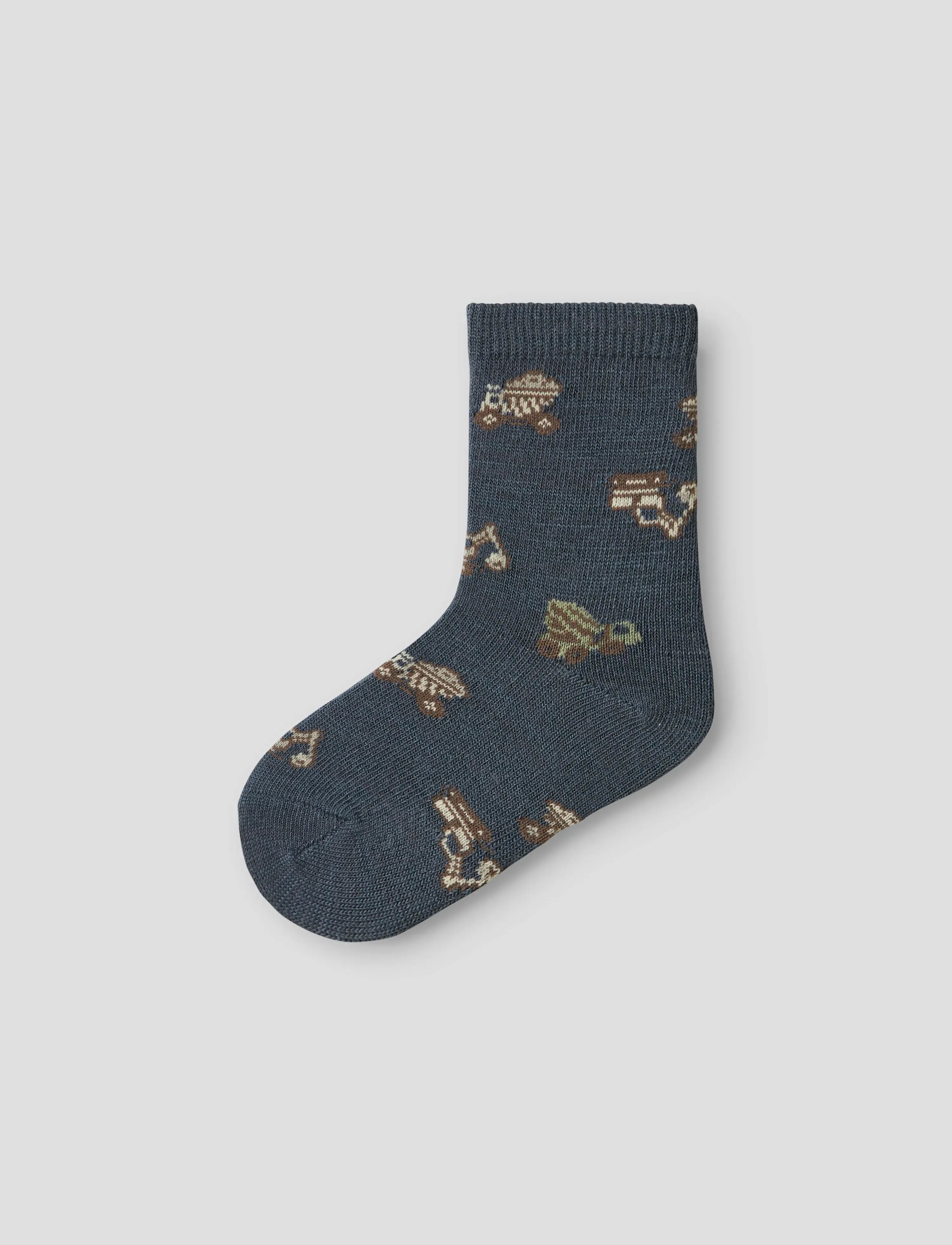 name it - NMMWAK WO/BL 4P SOCK - sokid - folkstone gray - 1