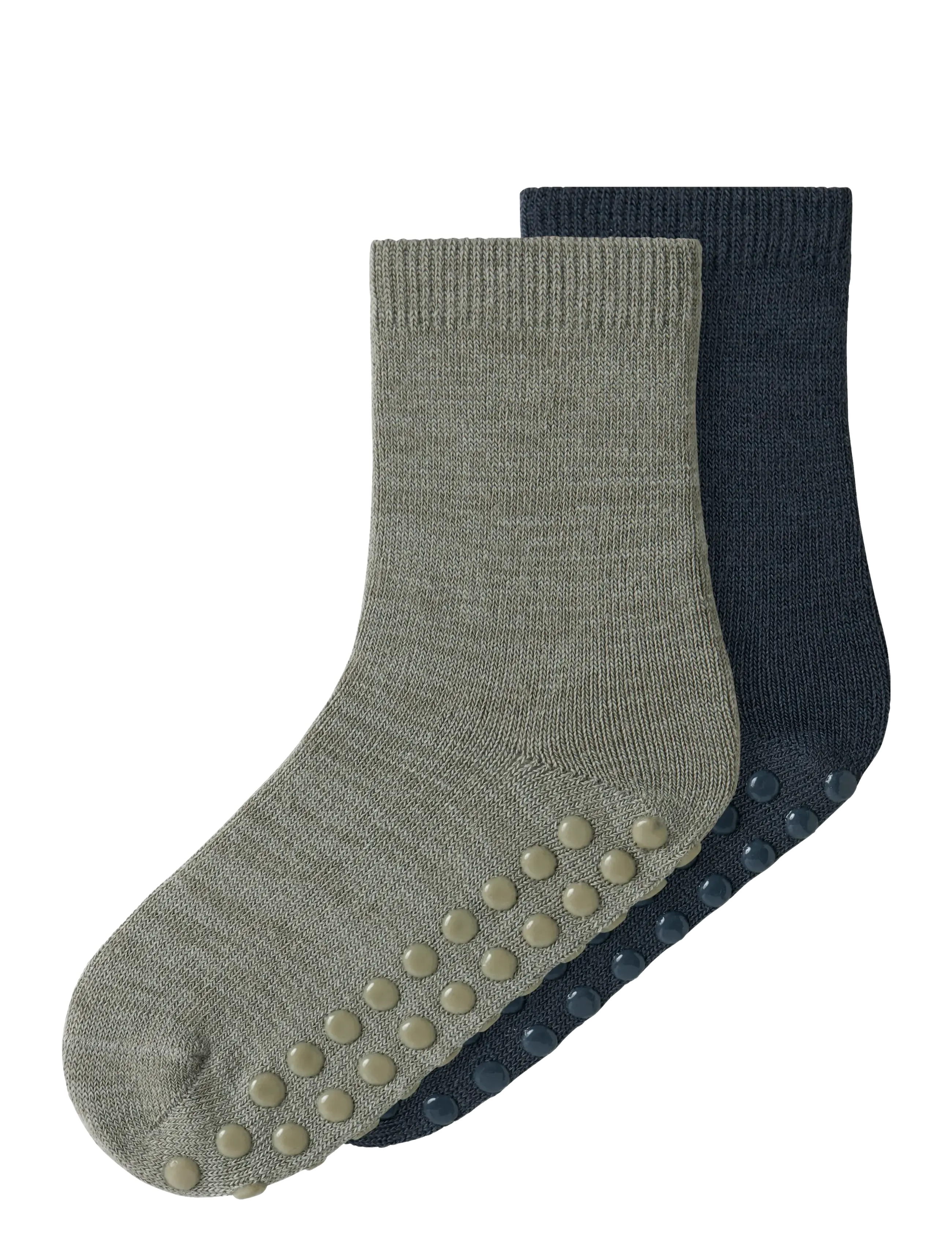 name it NMMWAK WO/BL 2P SOCK W/NON SKID - Tøj - DRIED SAGE / multi