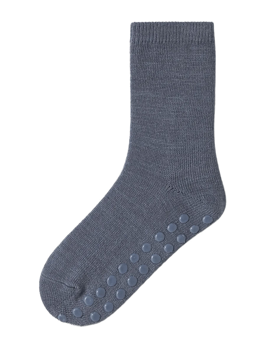 name it - NMMWAK WO/BL 2P SOCK W/NON SKID - skridsikre sokker - mulled basil - 1