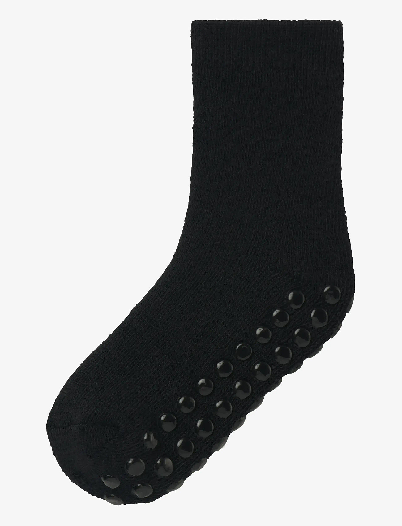 name it - NMMWAKSI WO/BL TERRY SOCK W/NON SKID - skridsikre sokker - black - 1