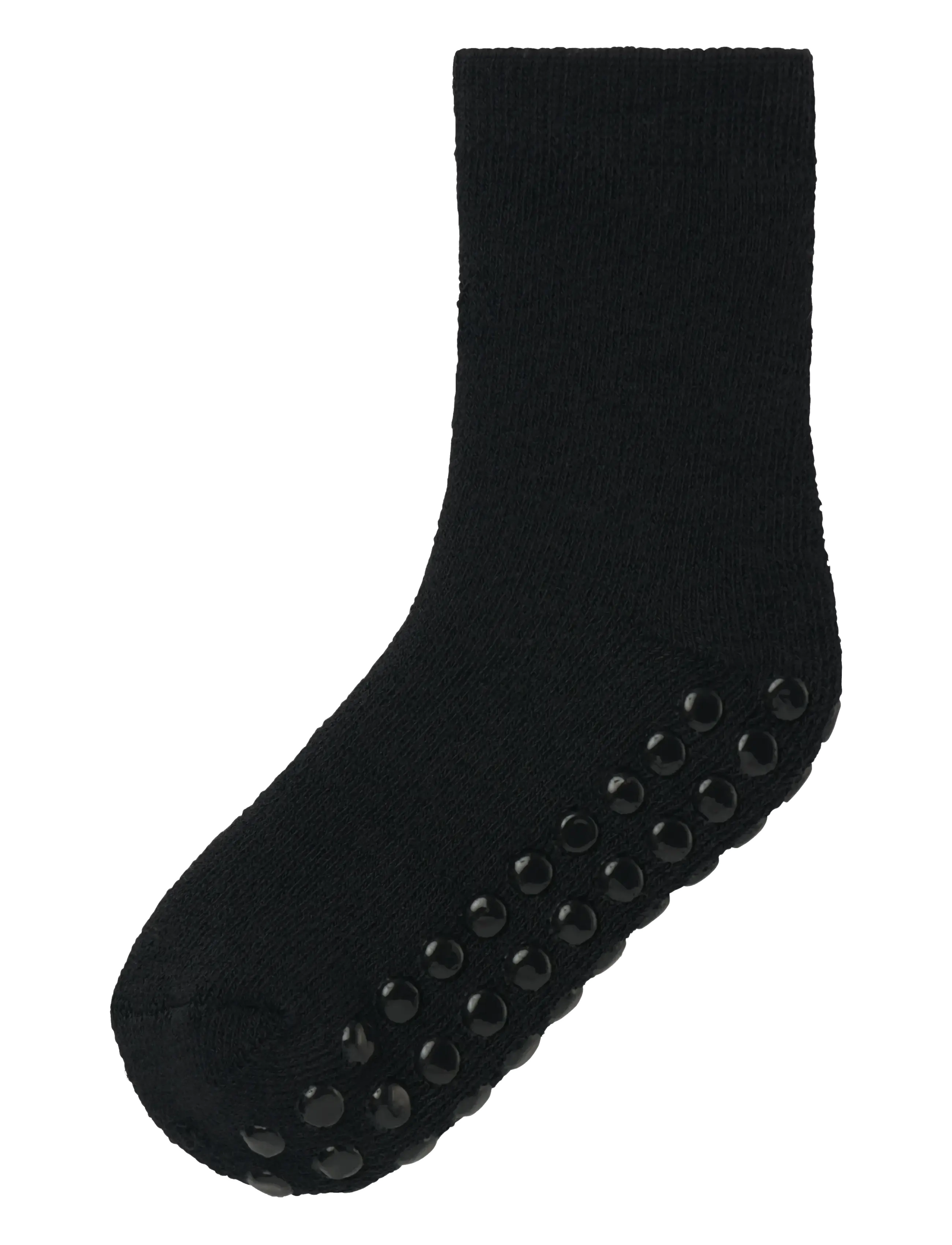 name it NMMWAKSI WO/BL TERRY SOCK W/NON SKID - Strumpor & Tights - BLACK / black