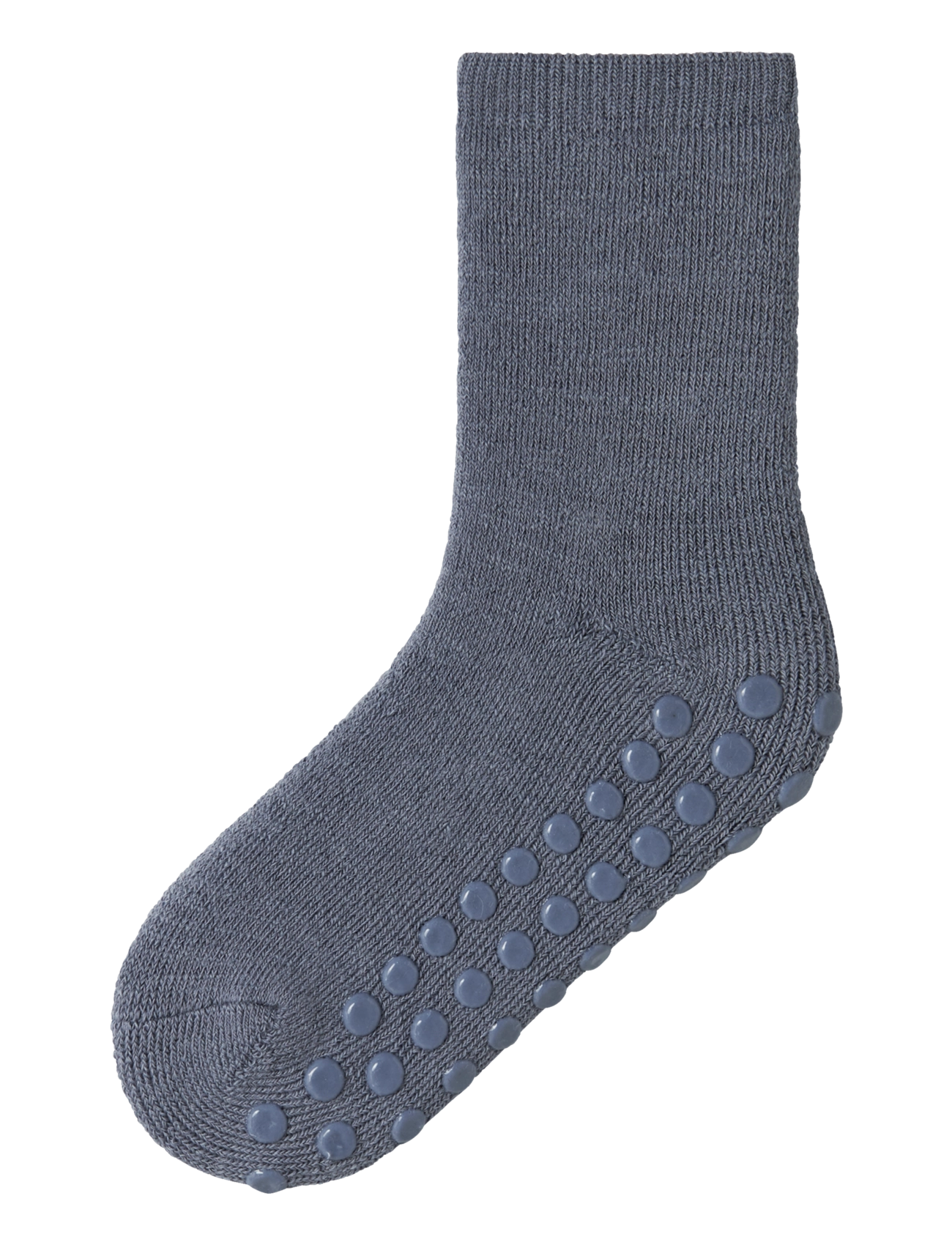 name it - NMMWAKSI WO/BL TERRY SOCK W/NON SKID - halksockor - folkstone gray - 1