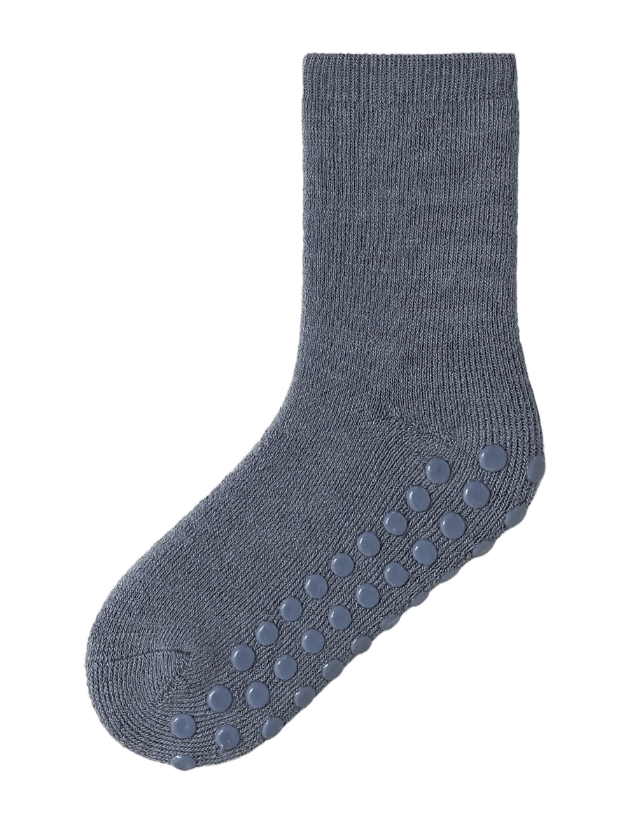 name it - NMMWAKSI WO/BL TERRY SOCK W/NON SKID - libisemisvastased sokid - folkstone gray - 2