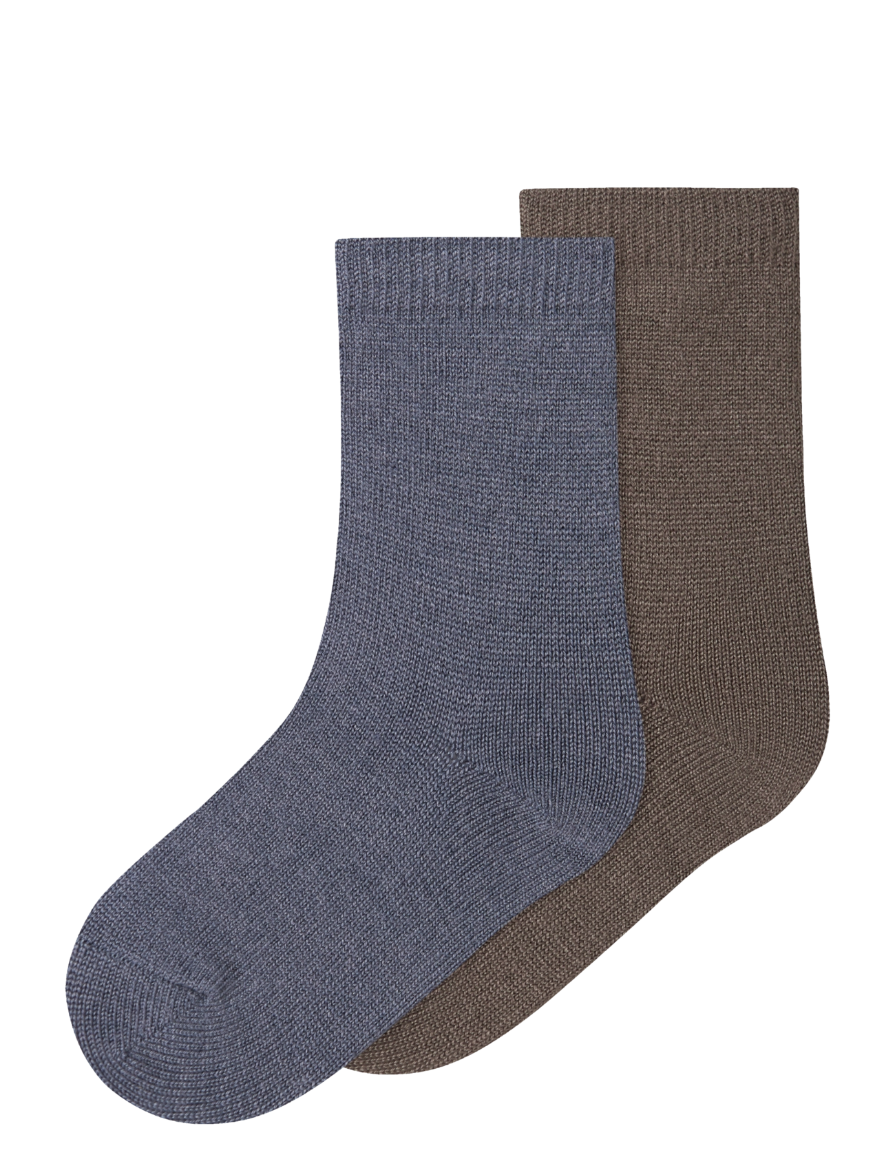 name it NMMWAKTA WO/VI 2P SOCK - Wolle - FOLKSTONE GRAY / grey