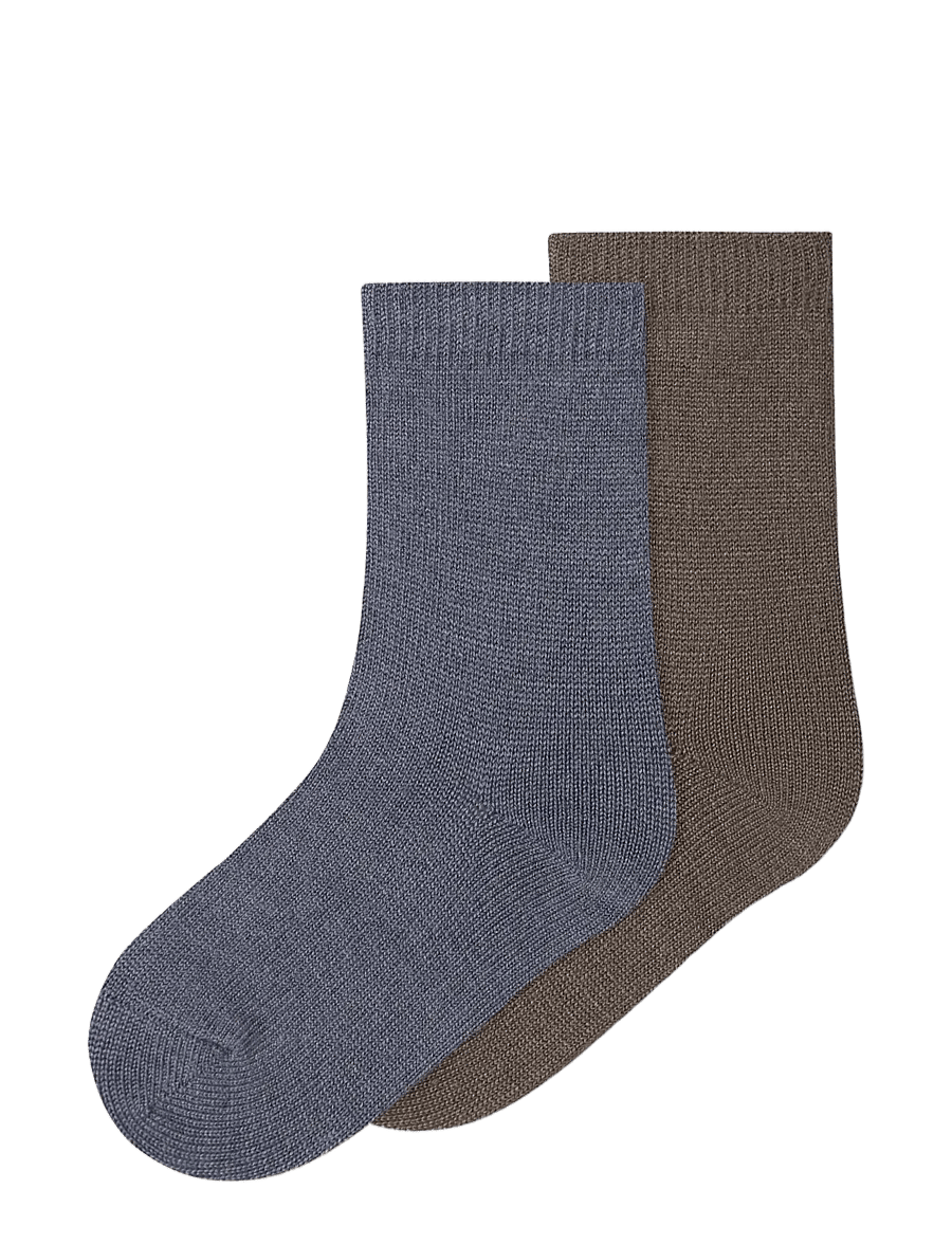 name it - NMMWAKTA WO/VI 2P SOCK - sokker - folkstone gray - 2