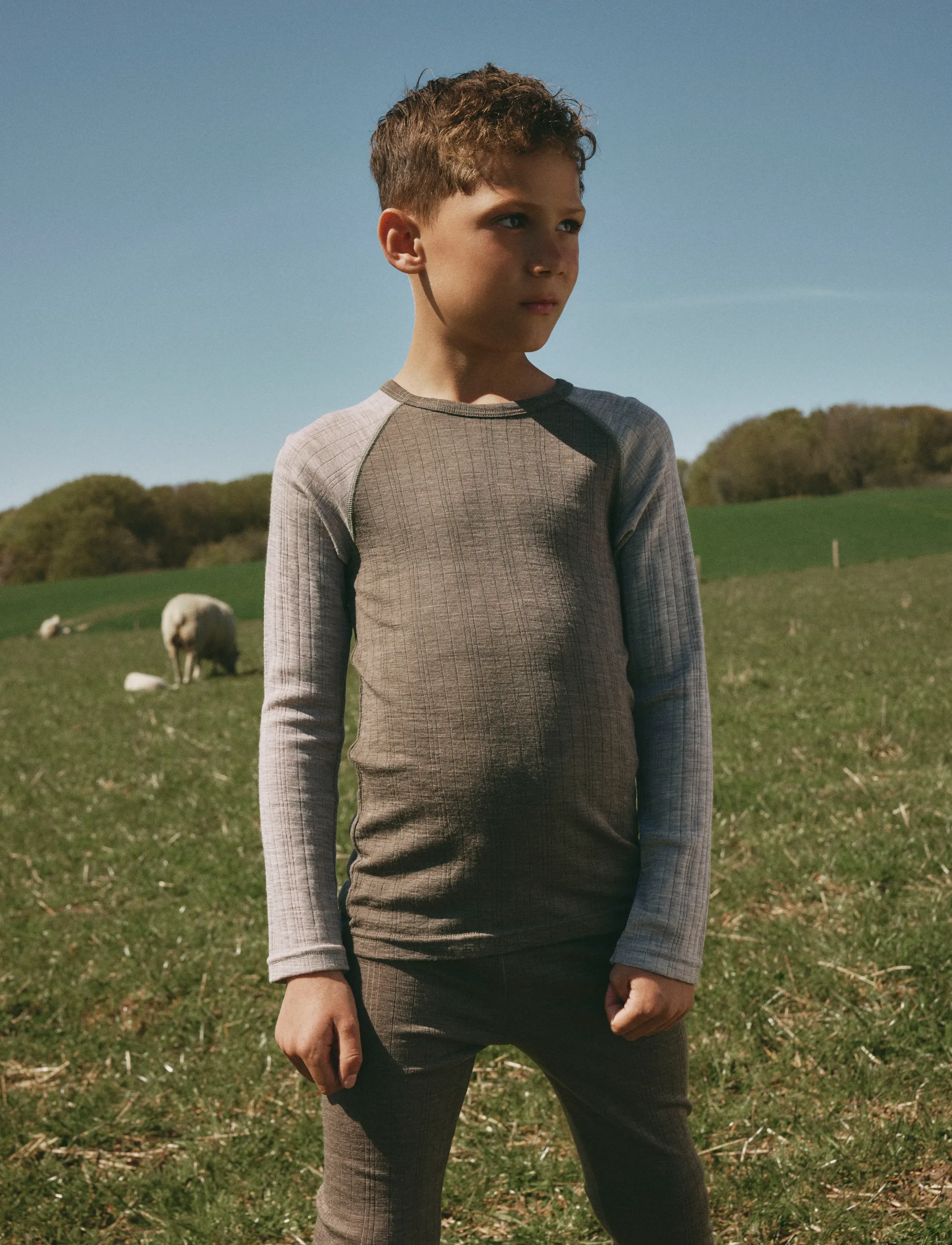 name it - NKMWANG WOOL NEEDLE LS TOP SOLID - long-sleeved t-shirts - morel - 3