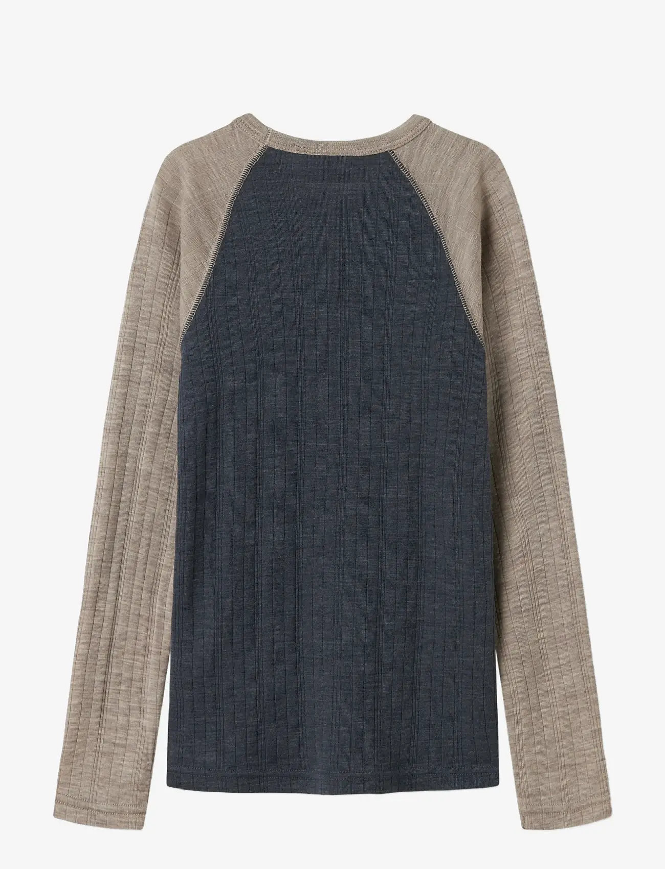 name it - NKMWANG WOOL NEEDLE LS TOP SOLID - langärmelig - ombre blue - 1