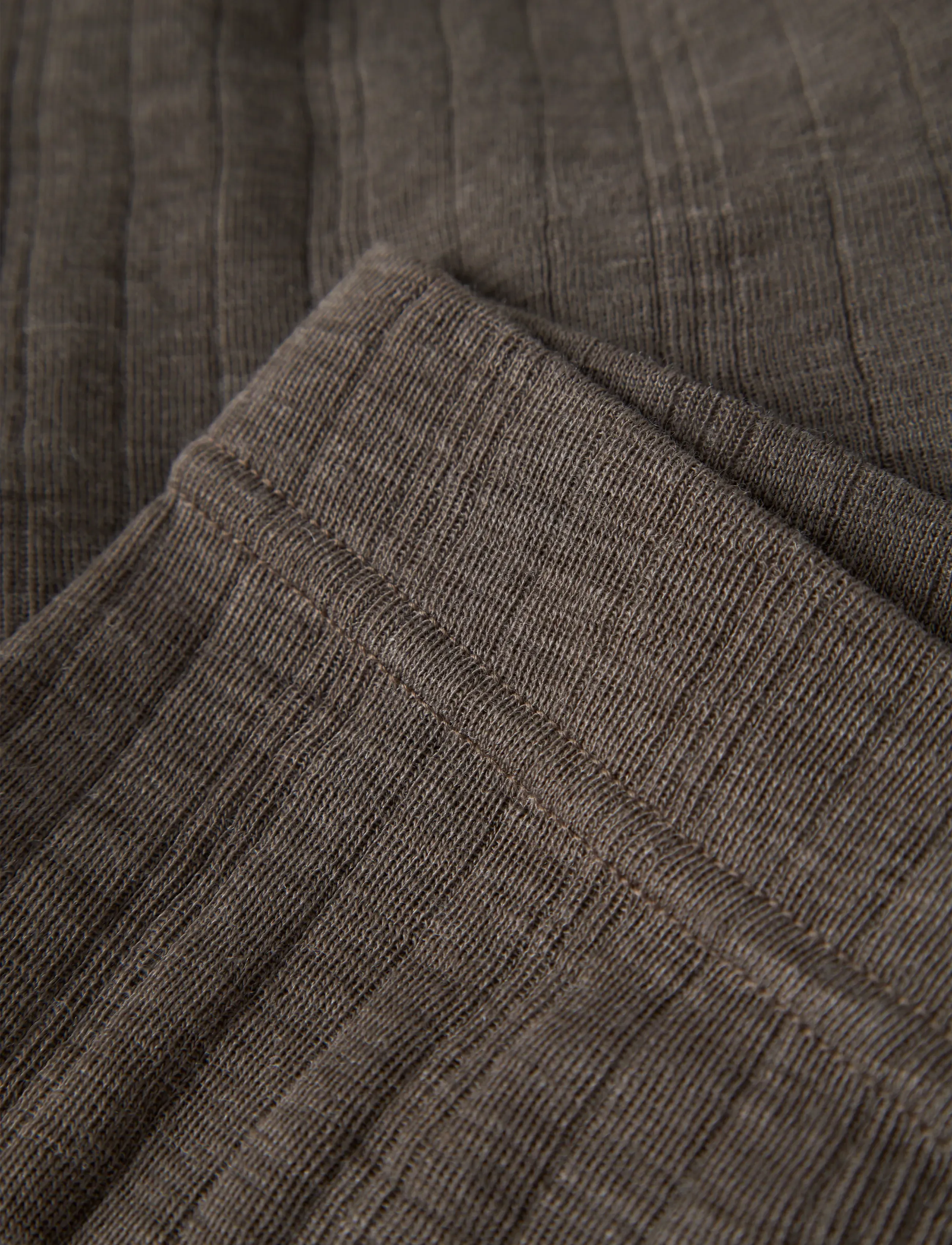 name it - NKMWANG WOOL NEEDLE LONGJOHN SOLID - base layer bottoms - morel - 4