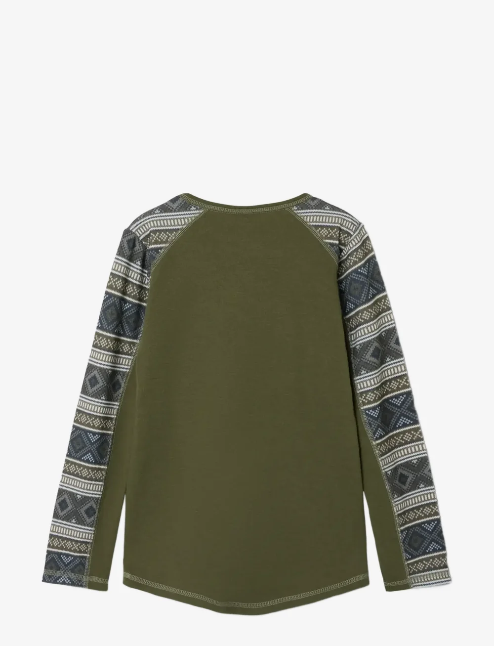 name it - NKMWILLTO WOOL LS TOP - långärmade t-shirts - kalamata - 1