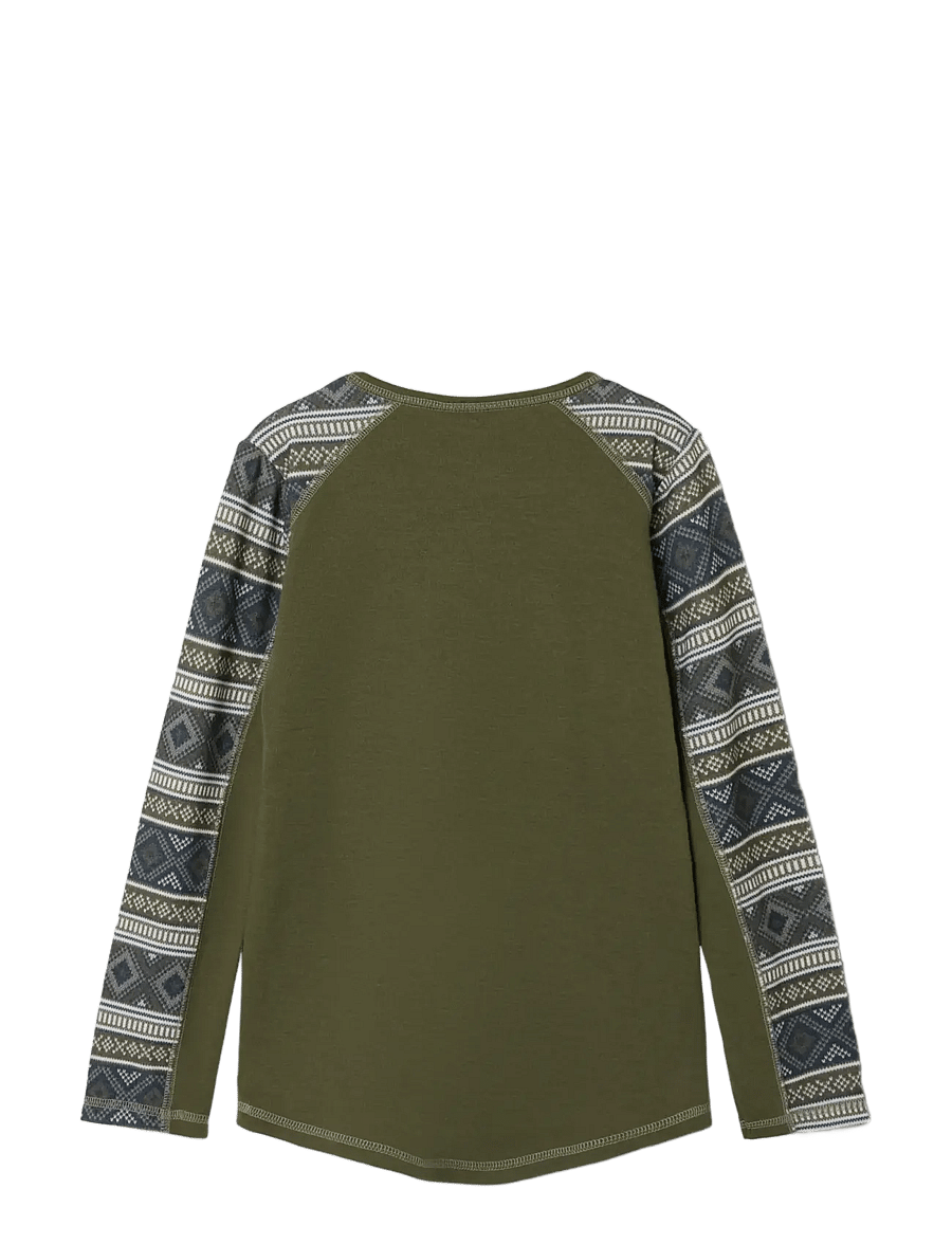 name it - NKMWILLTO WOOL LS TOP - pikkade varrukatega t-särgid - kalamata - 2