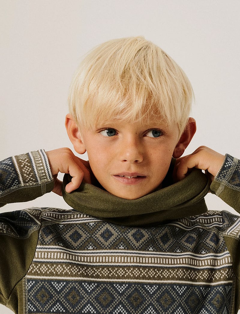 name it - NKMWILLTO WOOL LS TOP - langærmede t-shirts - kalamata - 4