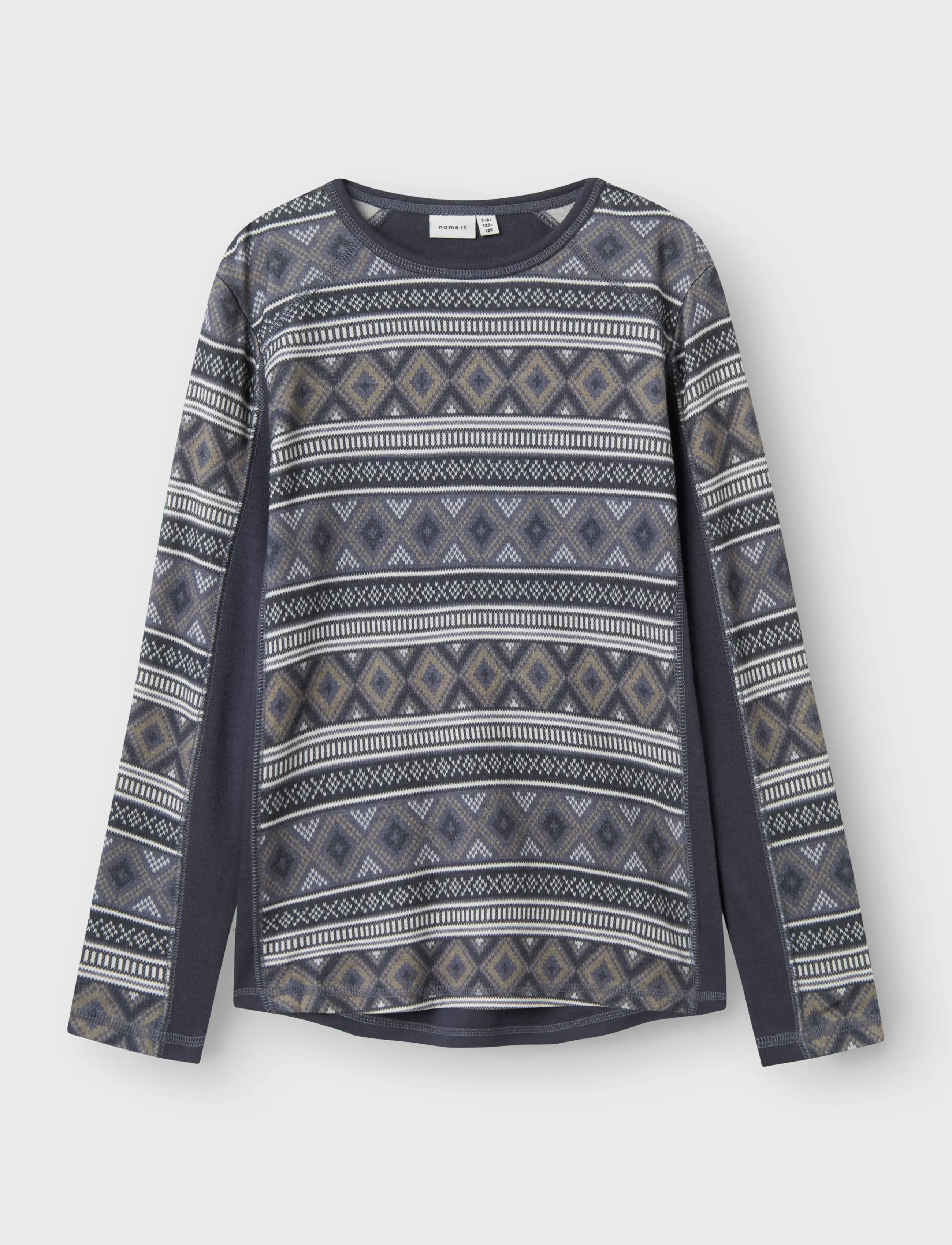 name it NKMWILLTO WOOL LS TOP - Toppar & T-shirts - OMBRE BLUE / navy