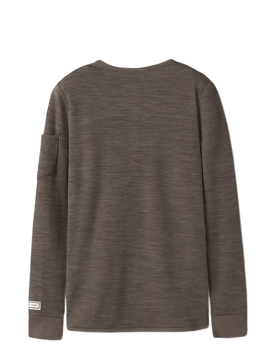 name it - NKMWYLA WO/VI LS TOP - langärmelig - morel - 1