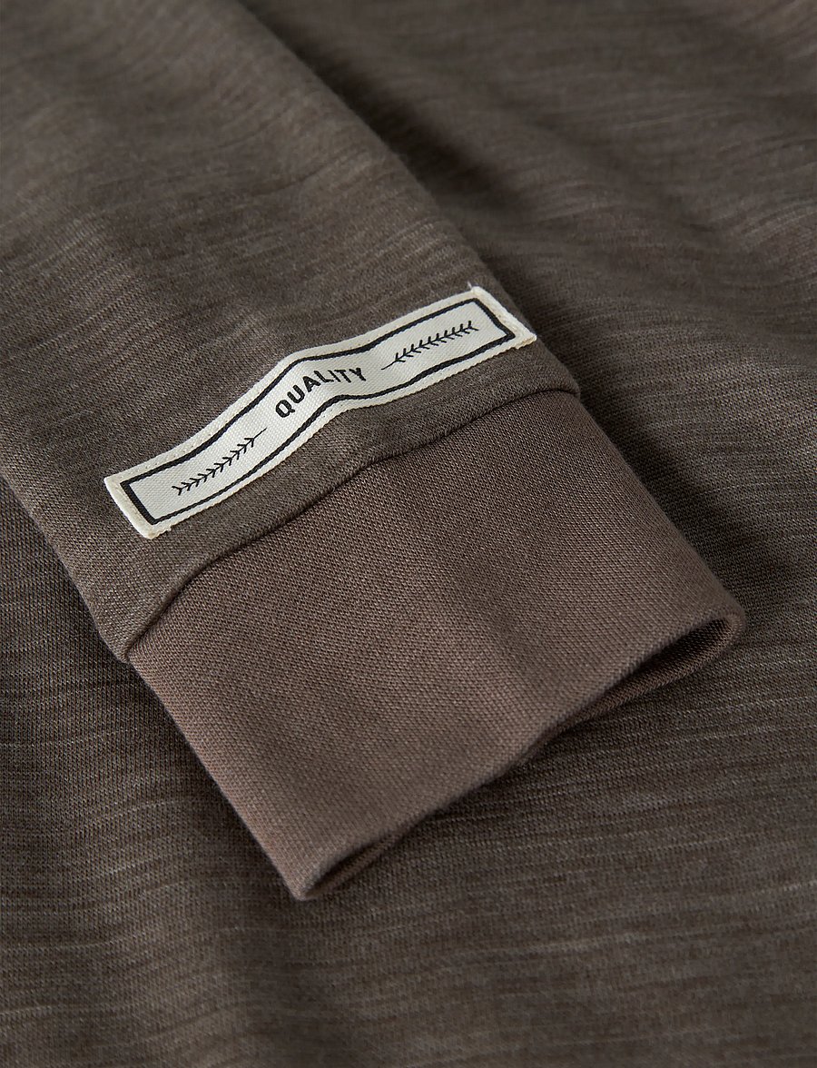 name it - NKMWYLA WO/VI LS TOP - langärmelig - morel - 2
