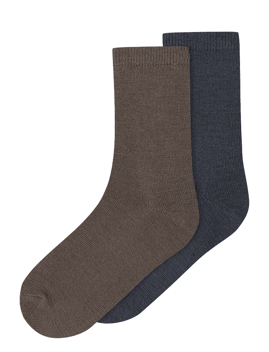 name it - NKMWAK WO/BL 2P SOCK - strümpfe - morel - 0