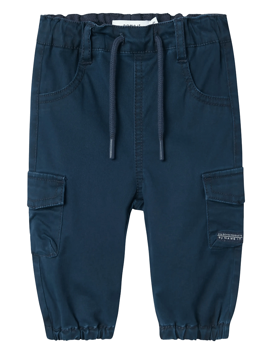name it - NBMBEN CARGO R TWI PANT 1771-HI NOOS - cargobukser - navy blazer - 1