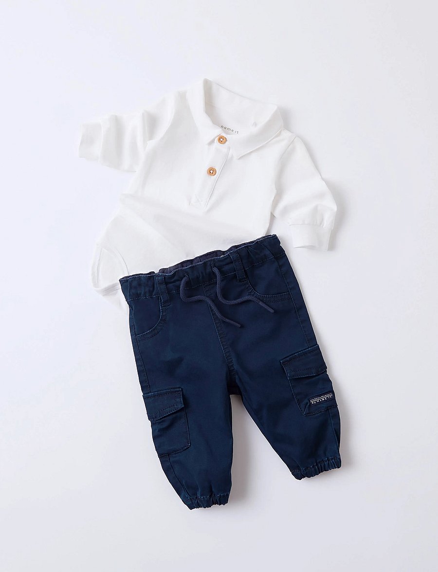 name it - NBMBEN CARGO R TWI PANT 1771-HI NOOS - cargobukser - navy blazer - 5