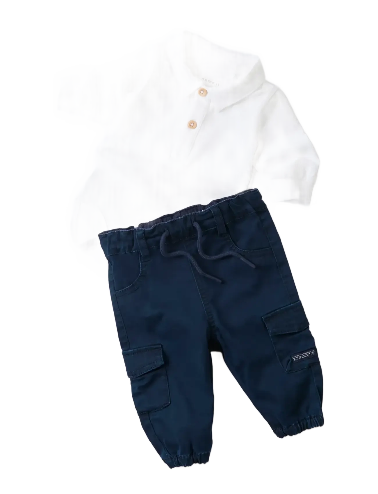 name it - NBMBEN CARGO R TWI PANT 1771-HI NOOS - cargobukser - navy blazer - 3