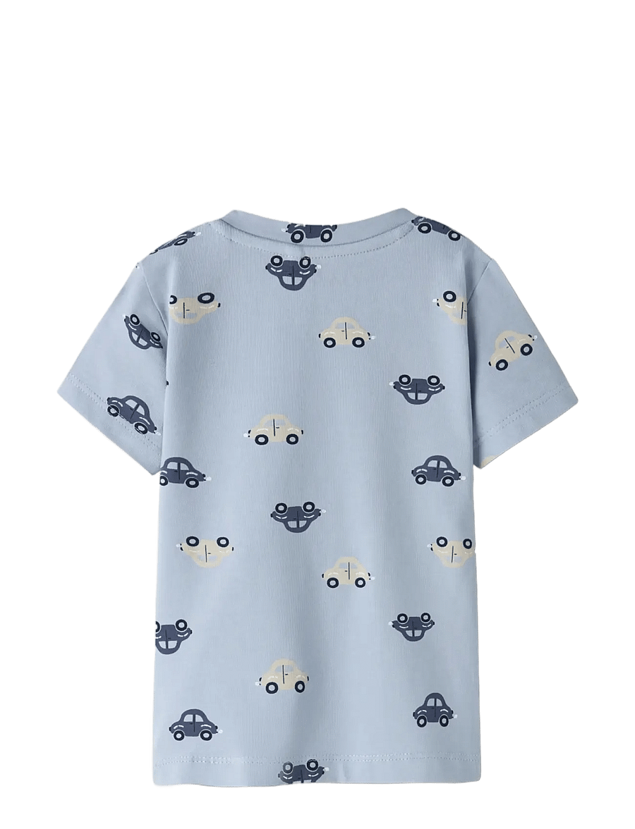 name it - NBMVROELS SS TOP BOX - kurzärmelige - blue fog - 1
