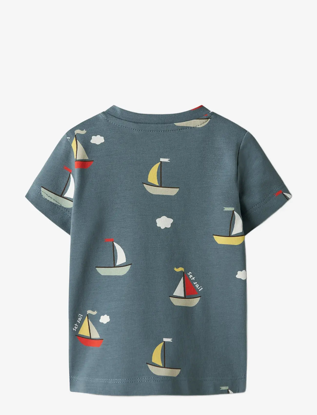 name it - NBMVROELS SS TOP BOX - herbstliche kleidung - blue mirage - 1