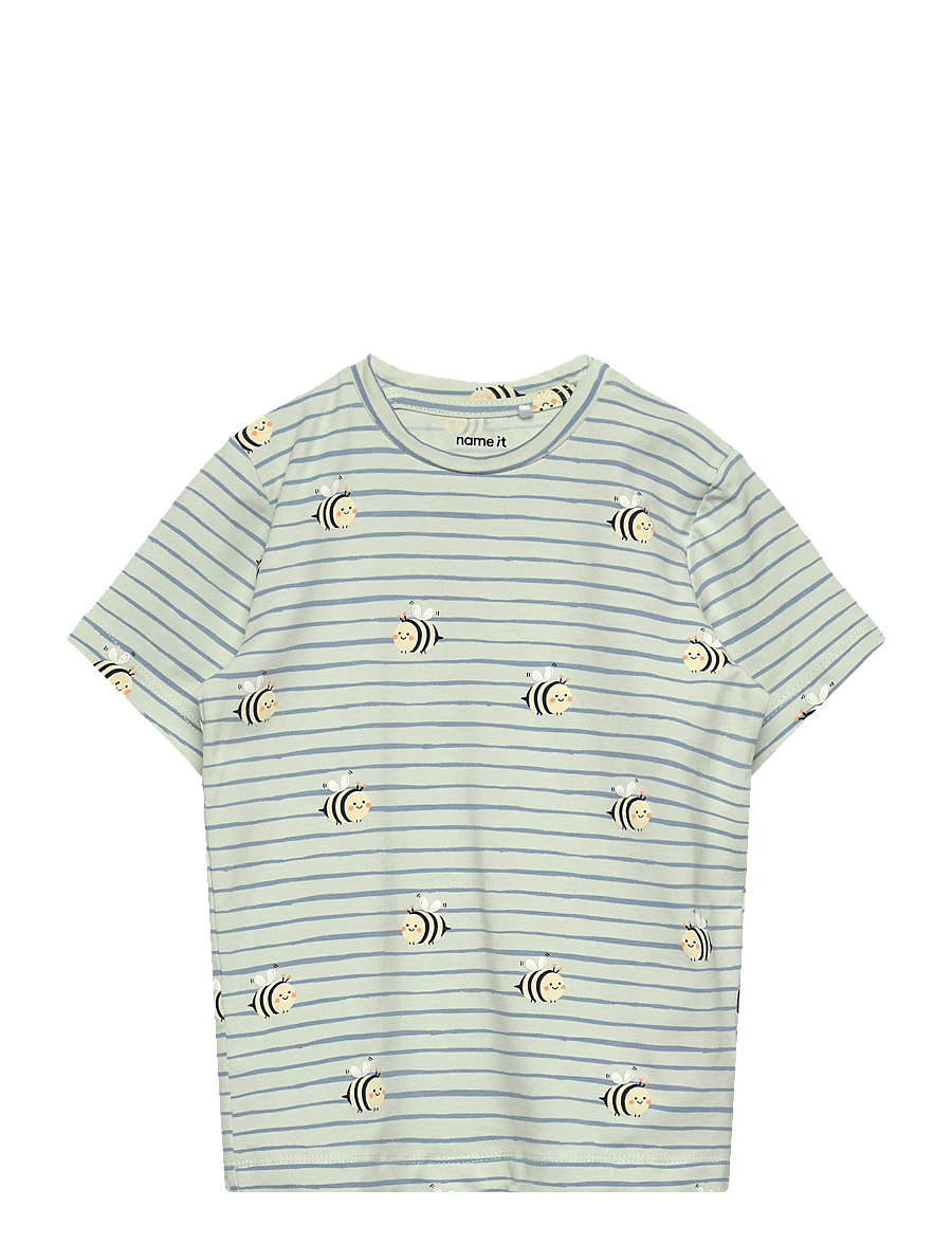 name it - NBMVROELS SS TOP BOX - kortærmede t-shirts - pale aqua - 0