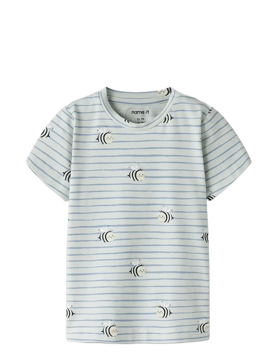 name it - NBMVROELS SS TOP BOX - kortærmede t-shirts - pale aqua - 2