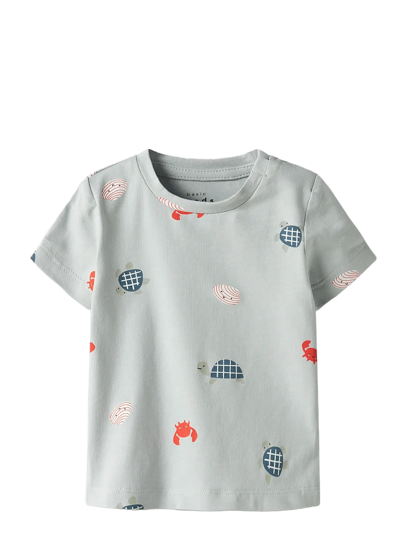 name it - NBMVROELS SS TOP BOX - kortærmede t-shirts - pearl blue - 0