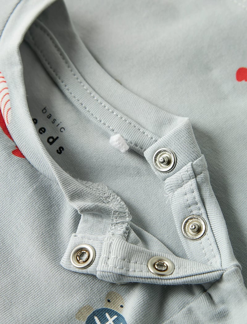 name it - NBMVROELS SS TOP BOX - kortærmede t-shirts - pearl blue - 2