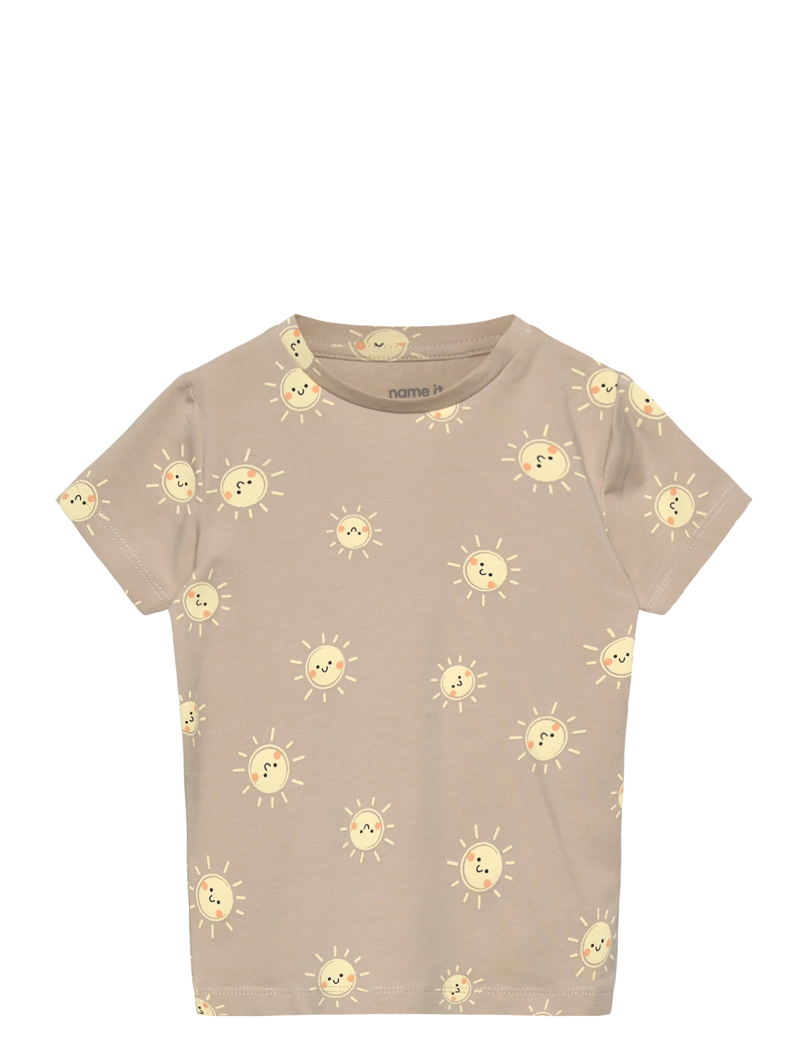 name it NBMVROELS SS TOP BOX - Toppar & T-shirts - PEYOTE / beige