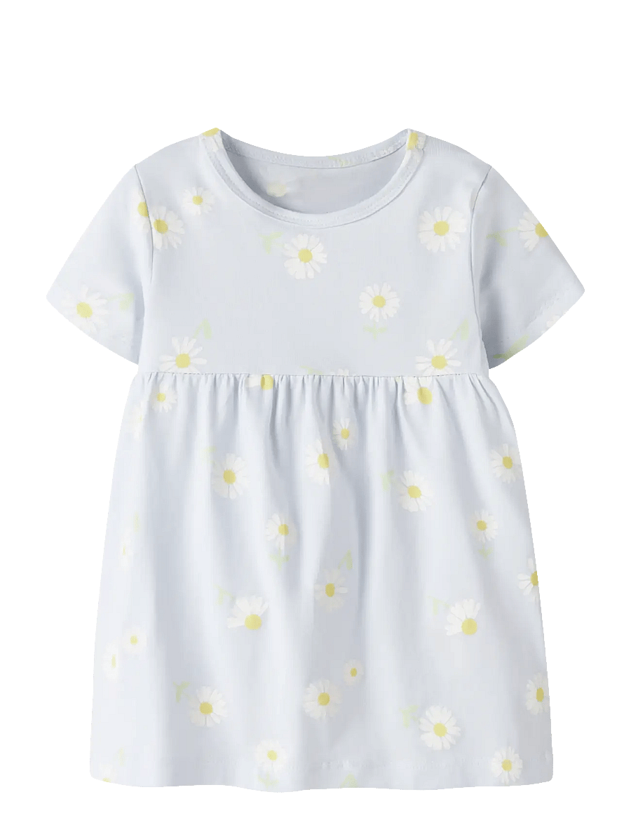 name it - NBFVANDORA SS DRESS BOX - kortärmade babyklänningar - ancient water - 1