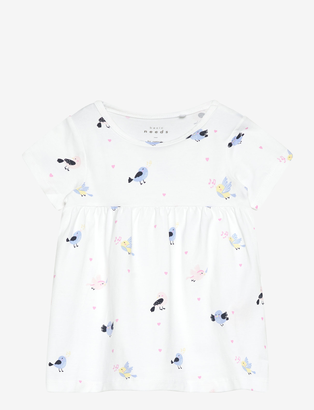 name it - NBFVANDORA SS DRESS BOX - mazuļu kleitas ar īsām piedurknēm - bright white - 0