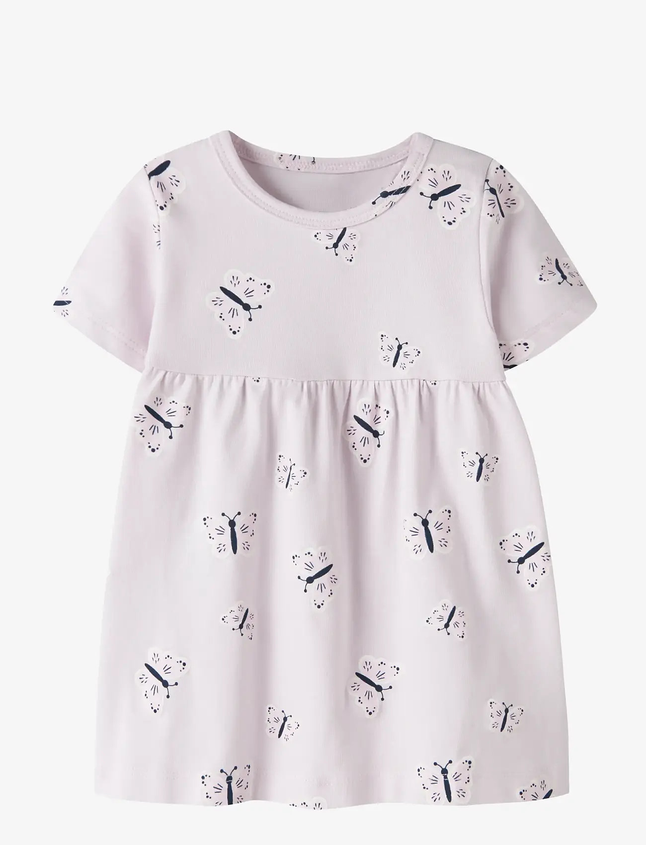 name it - NBFVANDORA SS DRESS BOX - kortærmede babykjoler - lavender fog - 1