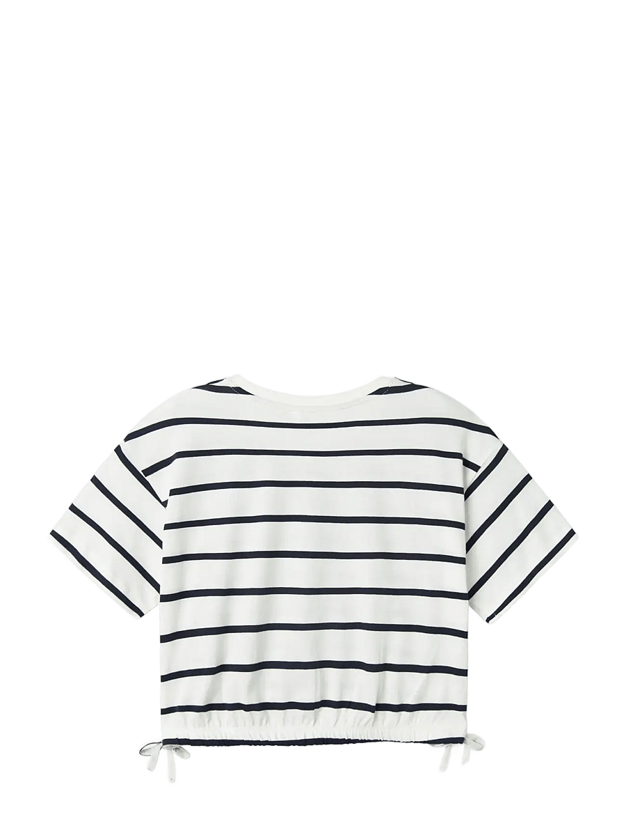name it - NKFFUNION SS CROPPED BOXY TOP NOOS - kurzärmelige - jet stream - 1
