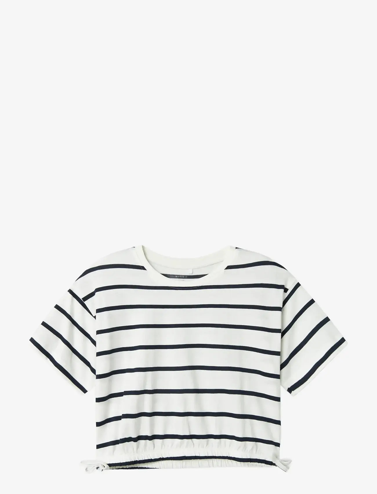 name it - NKFFUNION SS CROPPED BOXY TOP NOOS - kortærmede t-shirts - jet stream - 2