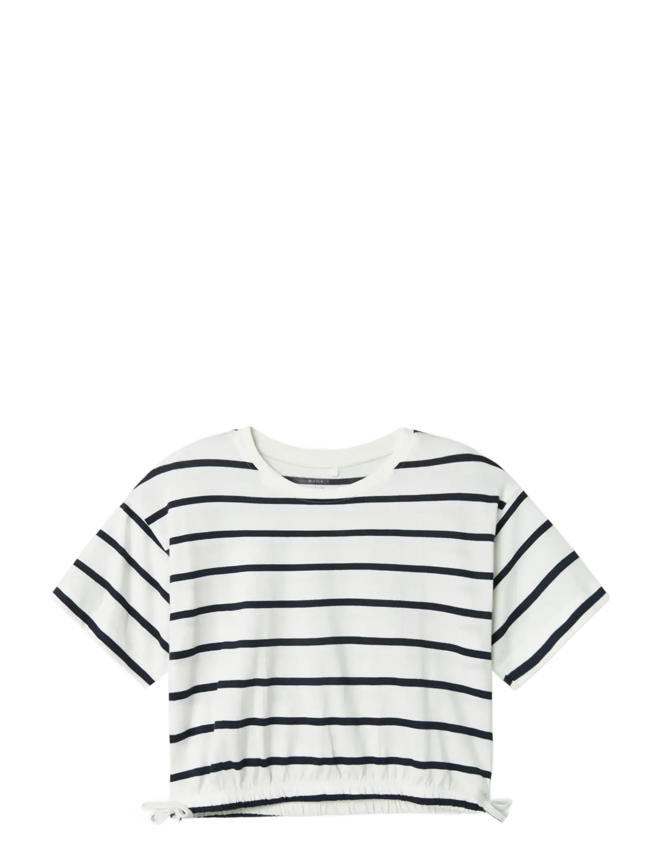 name it - NKFFUNION SS CROPPED BOXY TOP NOOS - kurzärmelige - jet stream - 2