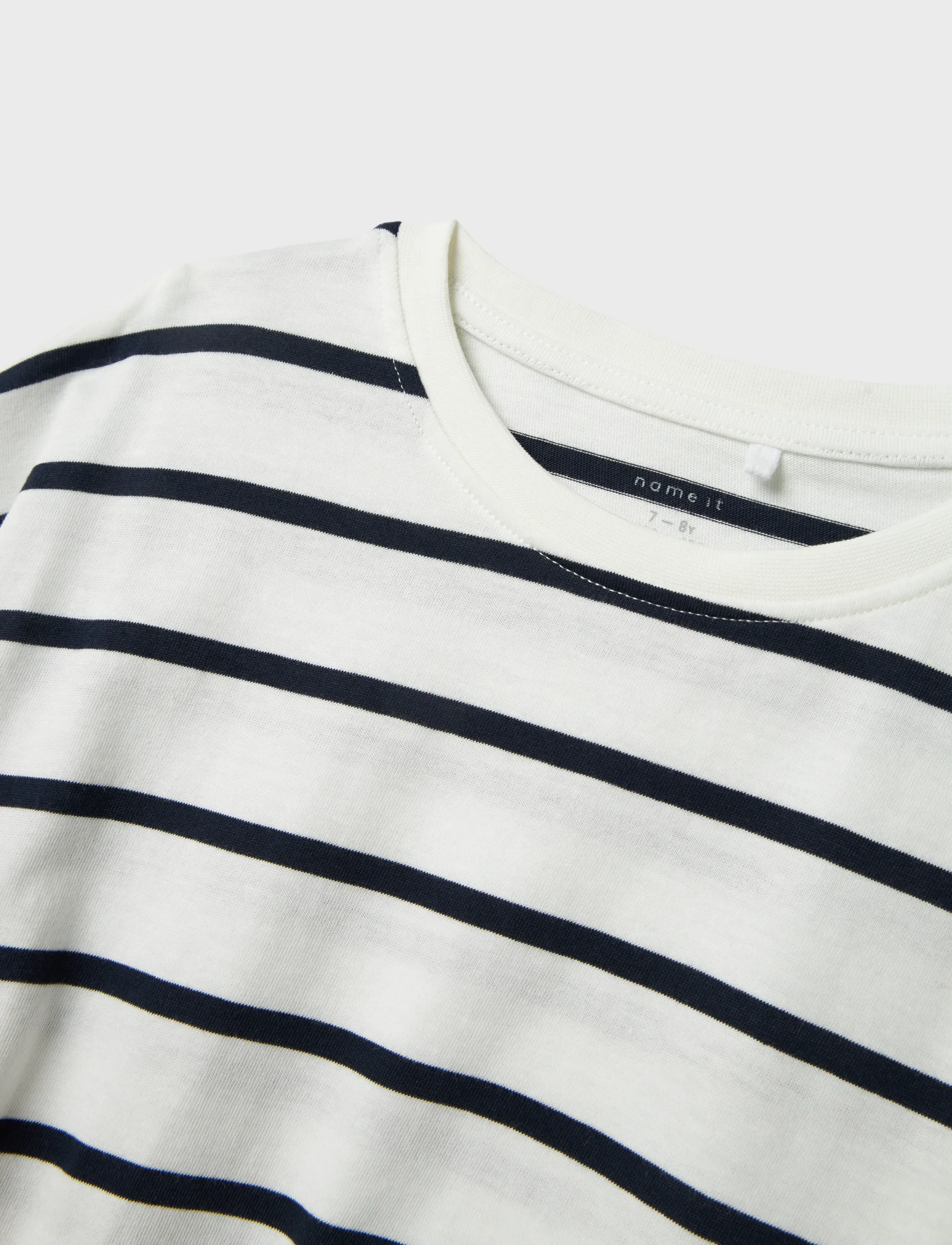 name it - NKFFUNION SS CROPPED BOXY TOP NOOS - kortærmede t-shirts - jet stream - 5