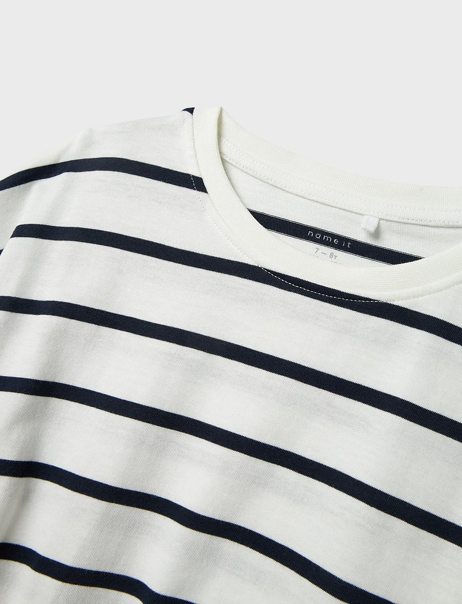 name it - NKFFUNION SS CROPPED BOXY TOP NOOS - kortærmede t-shirts - jet stream - 5