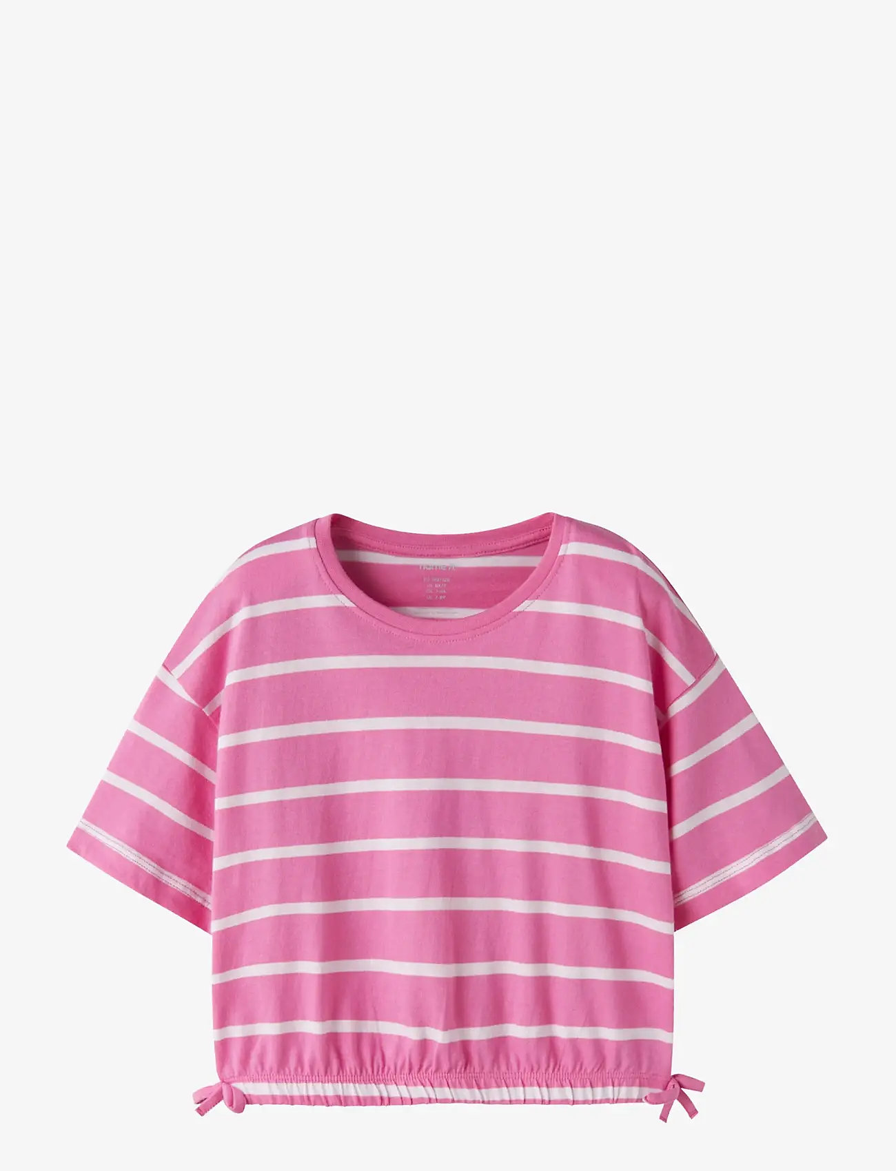 name it - NKFFUNION SS CROPPED BOXY TOP NOOS - short-sleeved t-shirts - strawberry moon - 0