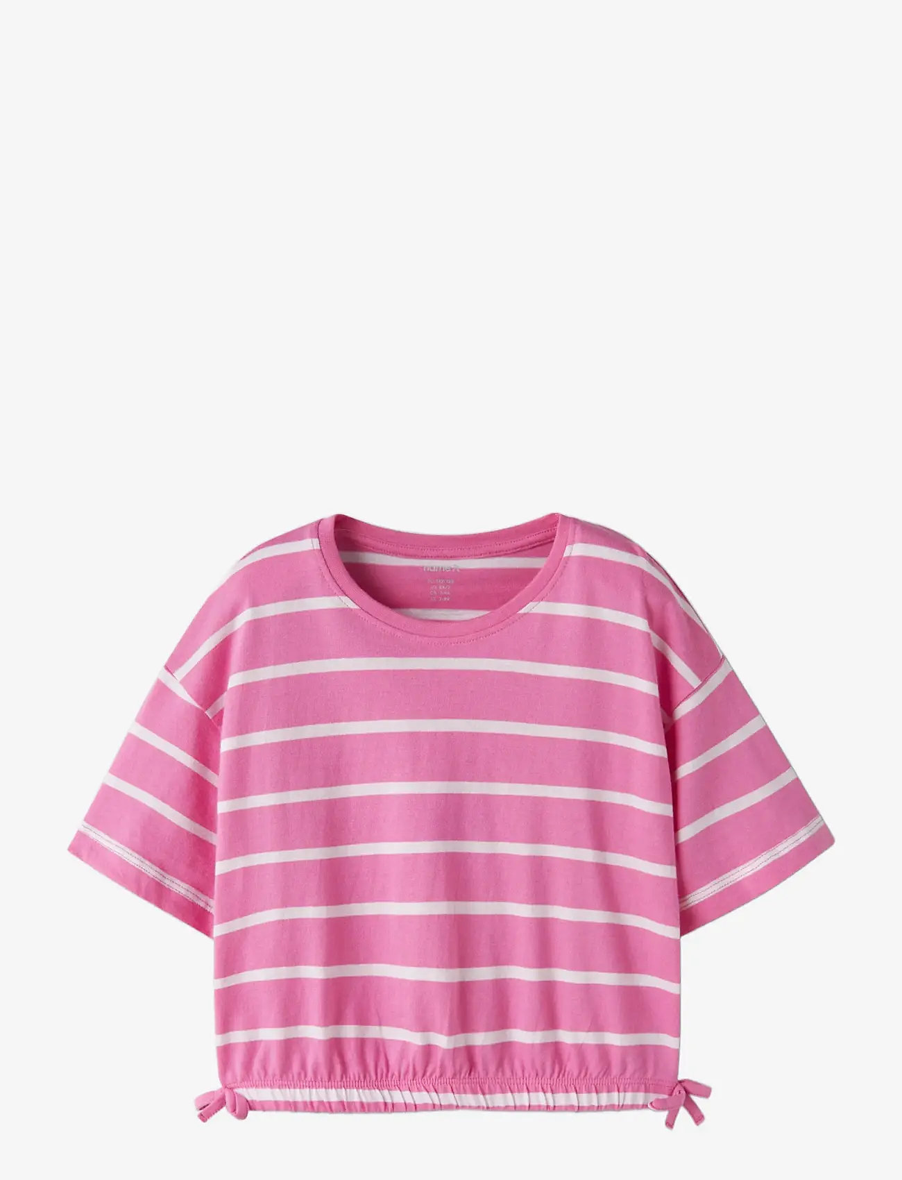 name it - NKFFUNION SS CROPPED BOXY TOP NOOS - short-sleeved t-shirts - strawberry moon - 2