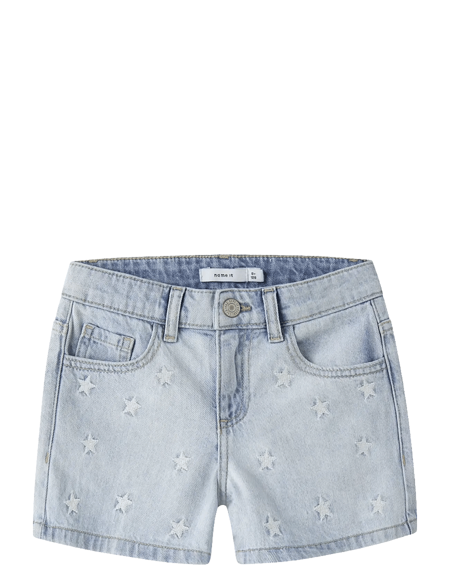 name it - NKFBELLA REG DNM SHORTS 3674-BE NOOS - jeansshorts - light blue bleached denim - 0