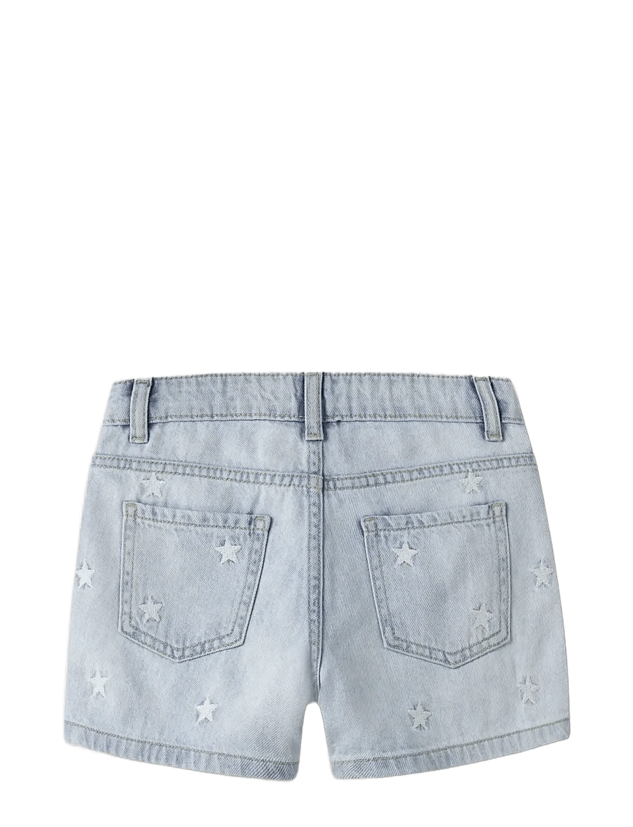 name it - NKFBELLA REG DNM SHORTS 3674-BE NOOS - jeansshorts - light blue bleached denim - 1
