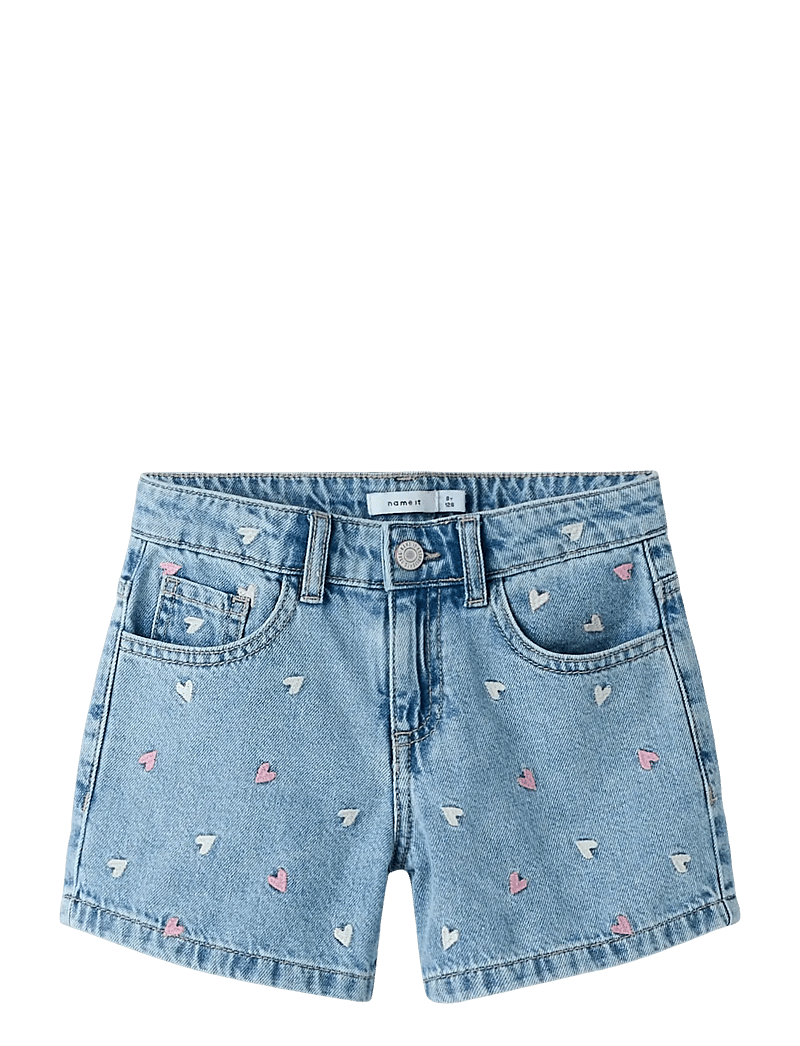 name it - NKFBELLA REG DNM SHORTS 3674-BE NOOS - gallastuttbuxur - light blue denim - 0